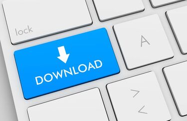 Eine Downloadtaste auf der Tastatur führt Sie zu Links und Downloads von o.t.n